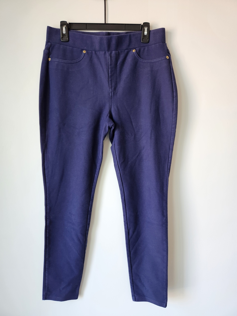 Michael Kors - Navy Pull On Skinny Dress Pants - L